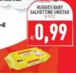 Iperfamily Huggies baby salviettine unistar offerta