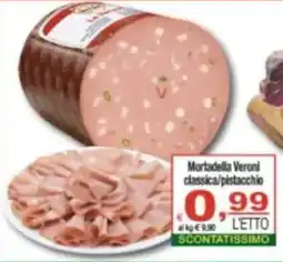 CTS Supermercati Mortadella Veroni classica/pistacchio offerta