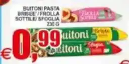 Pewex Buitoni pasta brisee/frolla Sottile/sfoglia offerta