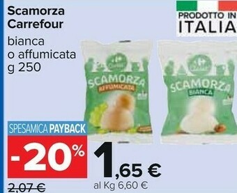 Carrefour Scamorza offerta