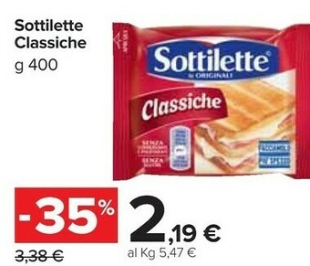 Carrefour Sottilette offerta