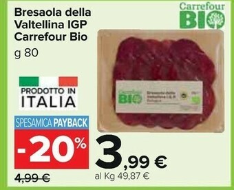 Carrefour Bresaola offerta