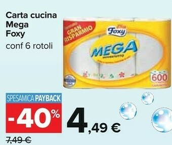 Carrefour Rotoli di carta offerta