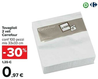 Carrefour Tovaglioli offerta