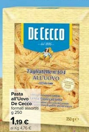 Carrefour Pasta di semola offerta