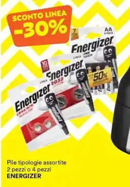 Unes Energizer Pile tipologie assortite offerta