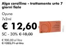 NaturaSì Alga corallina trattamento urto 7 giorni fiale Oyuna offerta