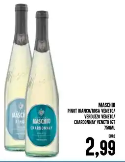 Al Discount Maschio Pinot Bianco/Rosa Veneto/Verduzzo Veneto/Chardonnay Veneto IGT offerta