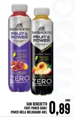 Al Discount San Benedetto Fruit & Power Dark/Power Mela Melograno offerta