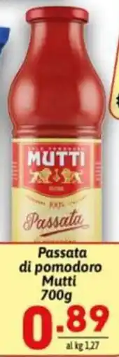 Ipercarni Passata di pomodoro Mutti offerta
