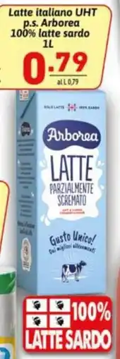 Ipercarni Latte italiano UHT p.s. Arborea 100% latte sardo offerta