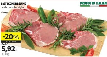 Ipercoop Bistecche di suino offerta