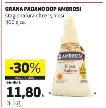 Ipercoop Grana padano dop offerta