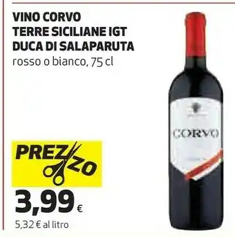 Ipercoop Vino terre siciliane igt duca di salaparuta offerta