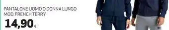 Ipercoop Pantalone uomo o donna lungo mod. french terry offerta