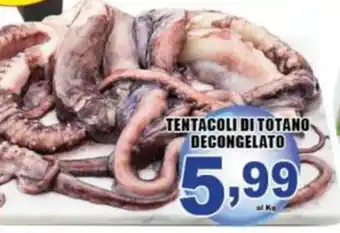 Tentacoli di totano decongelato