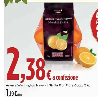 Ipercoop Coop - arance washington navel di sicilia 2000 g(ml) offerta