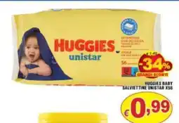 Sacoph Huggies Baby Salviettine Unistar offerta