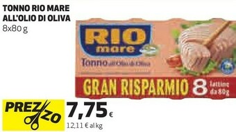 Ipercoop Tonno all'olio di oliva offerta