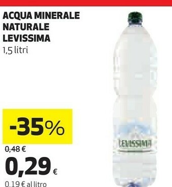 Ipercoop Acqua minerale naturale 1500 g(ml) offerta
