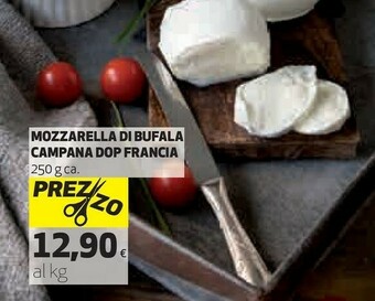 Mozzarella di bufala campana dop francia