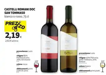 Ipercoop Castelli romani doc offerta
