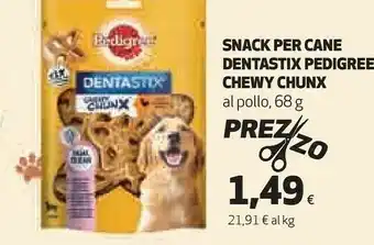 Ipercoop Snack per cane dentastix chewy chunx offerta