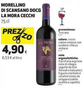 Ipercoop La mora cecchi morellino di scansano docg offerta