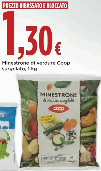 Ipercoop Coop - minestrone di verdure surgelate nuova ricetta 1000 g(ml) offerta