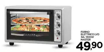 Interspar Master forno elettrico lvd 34l 1300w offerta