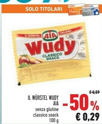 Conad City Wudy classico snack 100 g(ml) offerta