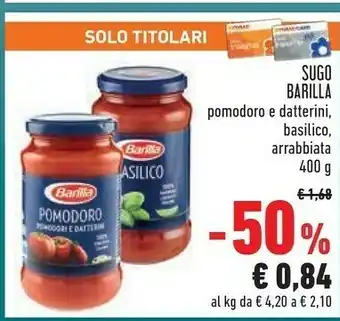 Conad City Barilla - basilico 400 g(ml) offerta