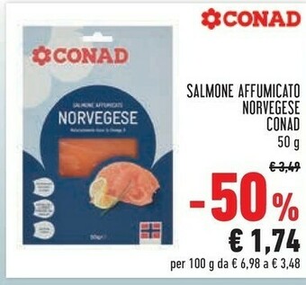 Conad City Conad salmone affumicato norvegese offerta