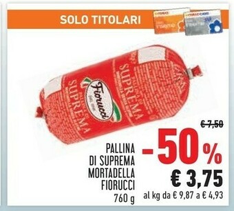 Conad City Pallina di suprema la mortadella offerta