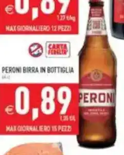 Pim Supermercati Peroni birra in bottiglia offerta