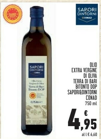 Conad City Conad olio extra vergine di oliva terra di bari bitonto dop sapori&dintorni offerta