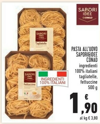 Conad City Pasta all'uovo offerta