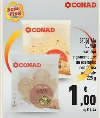 Conad City Conad - sfogliata con farina integrale 225 g(ml) offerta