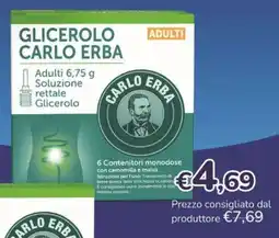 FarmaFree Glicerolo Carlo Erba offerta
