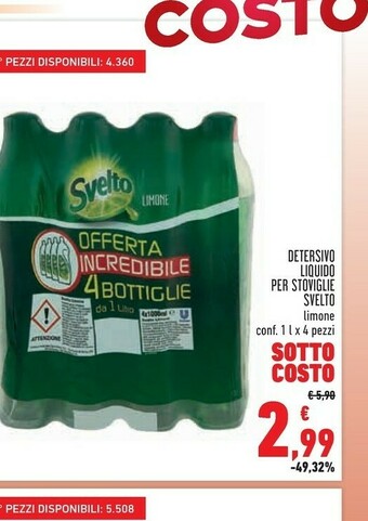 Conad Detersivo liquido per stoviglie offerta