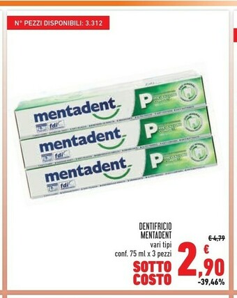 Conad Dentifricio offerta