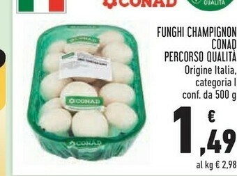 Conad Conad funghi champignon offerta