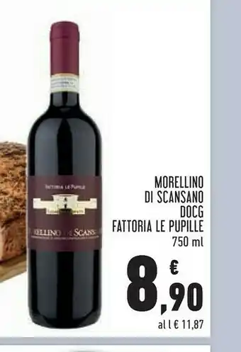 Conad Fattoria le pupille morellino di scansano docg offerta