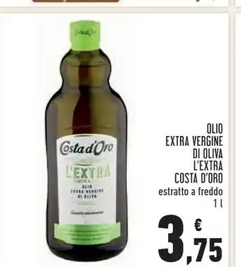 Conad Costa d'oro - olio extra vergine di oliva 1000 g(ml) offerta