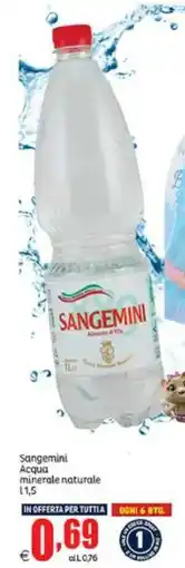 Elite Sangemini Acqua minerale naturale offerta