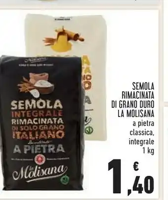 Conad Semola integrale rimacinata a pietra 1000 g(ml) offerta