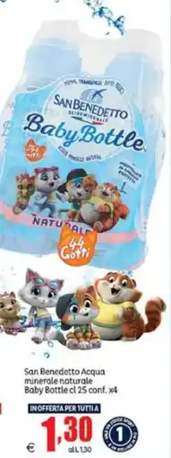 Elite San Benedetto Acqua minerale naturale Baby Bottle offerta