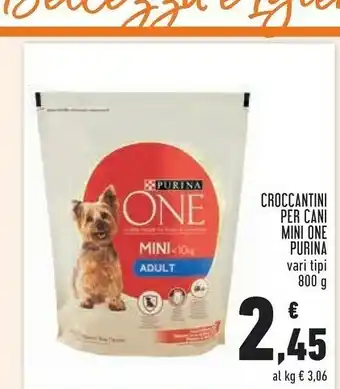 Conad One croccantini per cani mini offerta