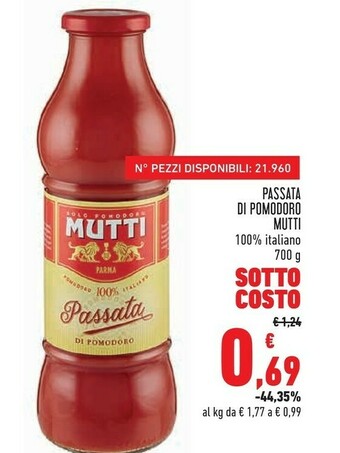 Conad Superstore Passata di pomodoro 700 g(ml) offerta