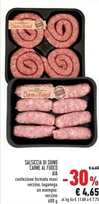 Conad Superstore Salsiccia di suino carne al fuoco offerta